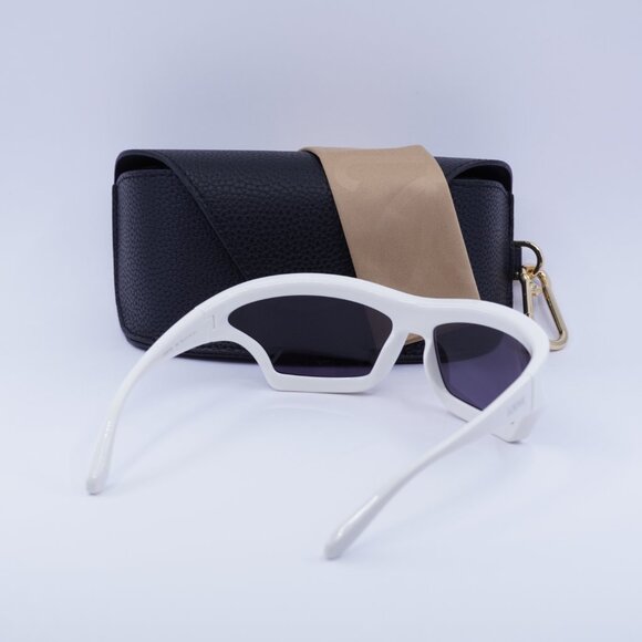 Loewe LW40143U 25A Geometric Sunglasses – Ivory\Grey - Picture 10 of 10